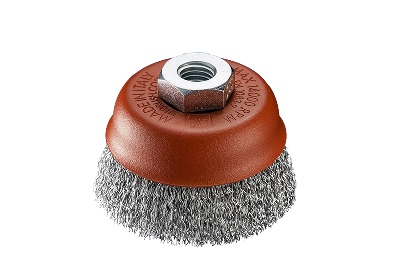 SIT Steel Crimped Cup Brush 75mm x M14 1PC