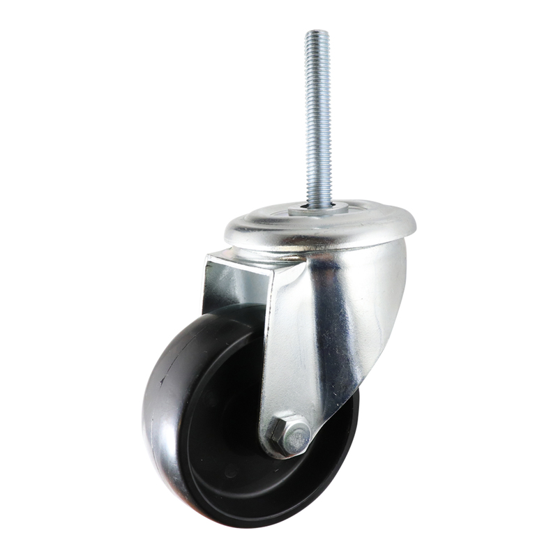 Easyroll 80mm Polypropylene Swivel Threaded Stem Castors I4 Series 80kg 1PC