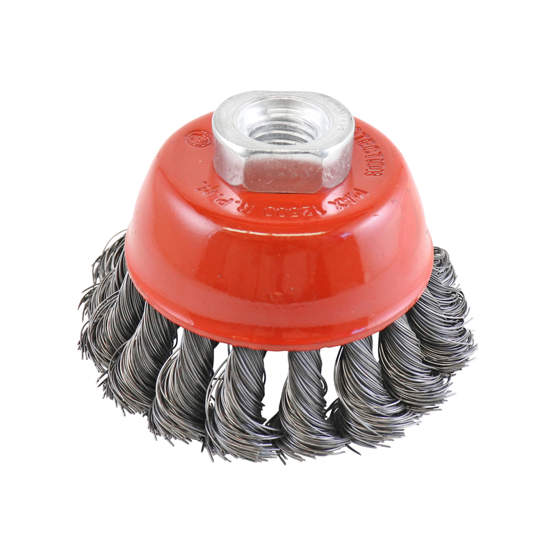Rocket Steel Twist Knot Cup Brush 75mm x M10 1PC