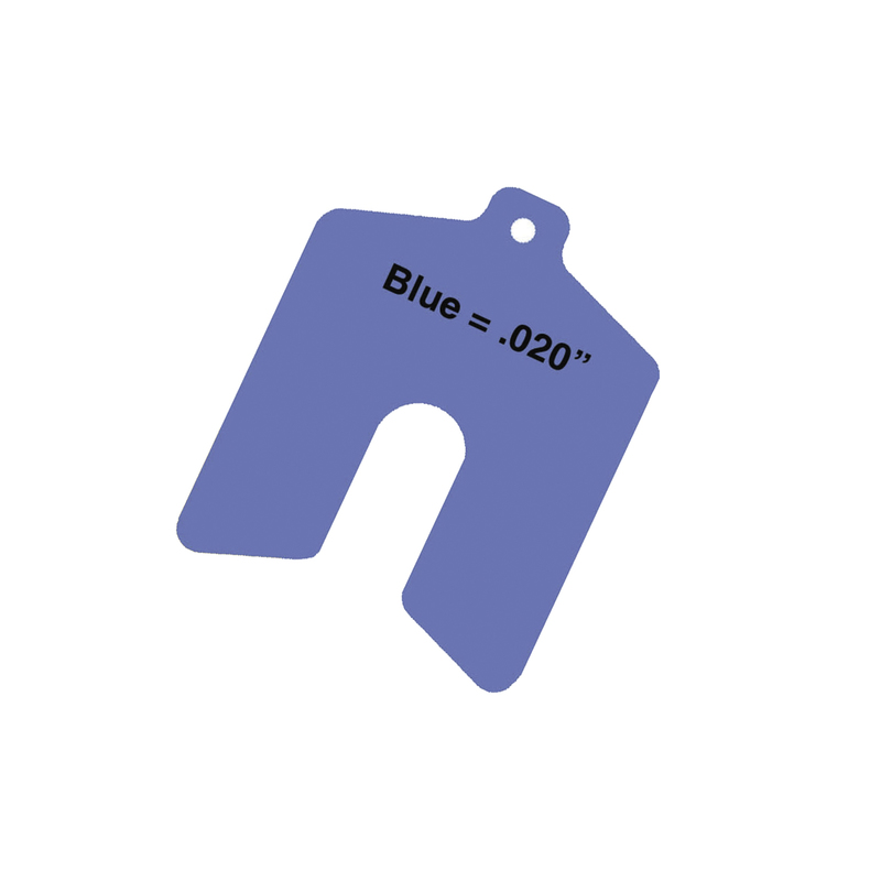 Precision Brand Sof' Shoe Slotted Shim 3x3" x 0.020" 7/8" Elastomer 10PCS