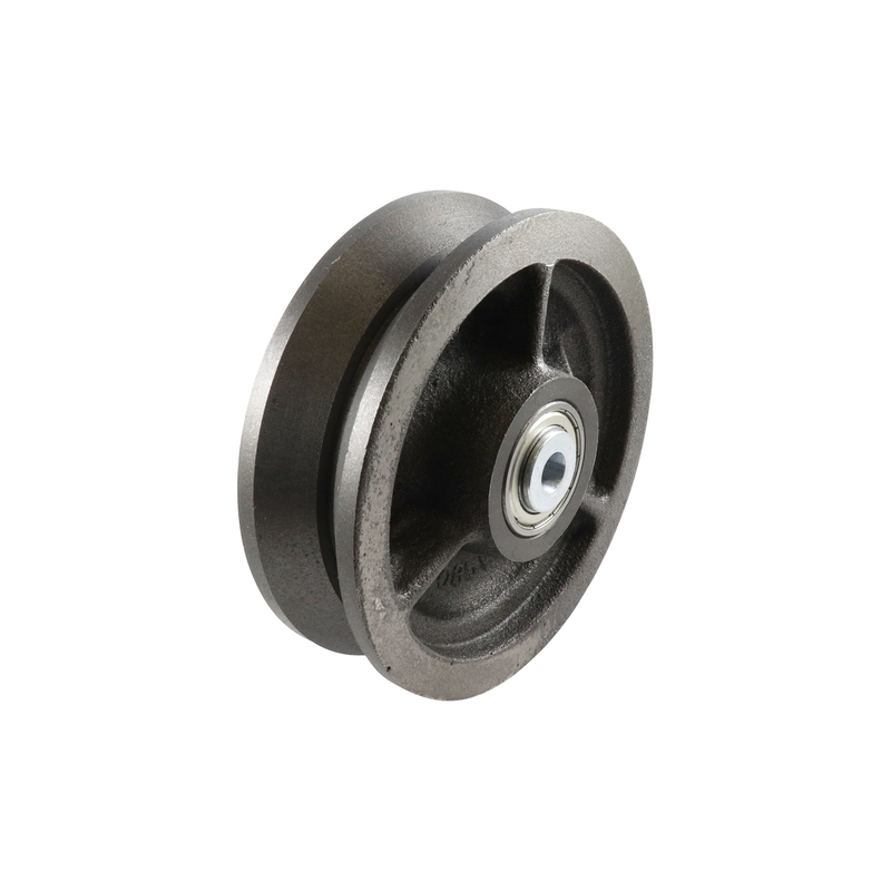 Easyroll 150mm Cast Iron/ Steel V Groove Wheels 600Kg Load Capacity