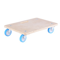 MoveIt 450x300mm Soft Wheel Wooden Dolly 220kg 1PC