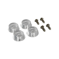 Surface Gard Round Screw-In Clear Bumpers for Hard