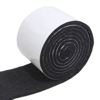Feltgard Black 1M Adhesive Felt Roll for Hard Surf