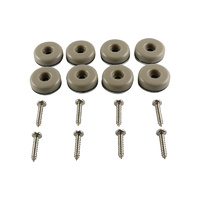 Surface Gard 25mm Grey Nail-On Round Slide & Glide