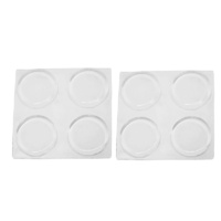 Feltgard 19mm Clear Adhesive Round Bumpers 8PCS