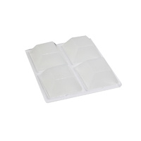 Feltgard 19x19mm Clear Adhesive Square Bumpers 6PC