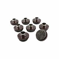 Surface Gard 22mm Brown Nail-On Round Felt Based S
