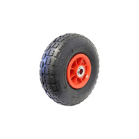 Easyroll 2.50x4" Pneumatic Wheel Nylon Centred 100kg Load Capacity 5/8 Bore 1PC