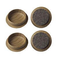 Surface Gard 44mm Brown Felt Based Round Castor Cu