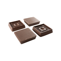 Surface Gard 44mm Brown Rubber Based Square Castor