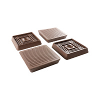 Surface Gard 44mm Brown Rubber Based Square Castor