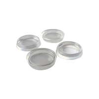 Surface Gard 44mm Clear Flat Based Round Castor Cu