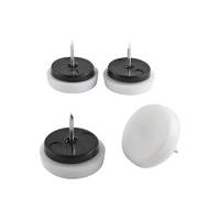 Surface Gard 29mm White Nail-On Round Cushioned Gl