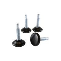 Surface Gard 25mm Black Threaded Round Adjustable