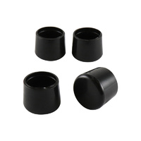 Surface Gard 13mm Black External Round Chair Tips