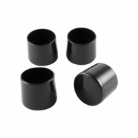 Surface Gard 19mm Black External Round Chair Tips