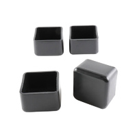Surface Gard 25mm Black External Square Chair Tips