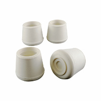 Surface Gard 22mm White External Round Chair Tips