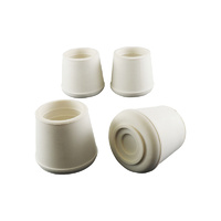 Surface Gard 25mm White External Round Chair Tips