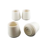 Surface Gard 32mm White External Round Chair Tips