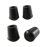 Surface Gard 6mm Black External Round Chair Tips 4