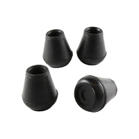 Surface Gard 10mm Black External Round Chair Tips