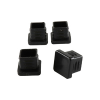 Surface Gard 16mm Black Internal Square Chair Tips