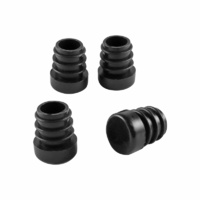 Surface Gard 13mm Black Internal Round Chair Tips