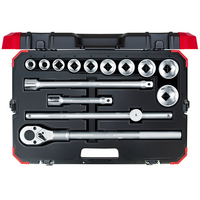 Gedore Red Socket Set 3/4" Size 22-50mm, 14 Pieces - 3300011
