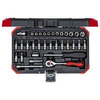 Gedore Red Socket Set Size 4-14mm, 46 Pieces - 3300052