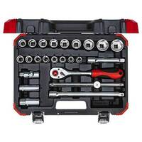 Gedore Red Socket Set 1/2" Size 10-32mm, 24 Pieces - 3300055