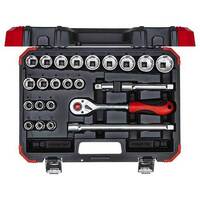 Gedore Red Socket Set 1/2" Size 10-32mm, 24 Pieces - 3300056