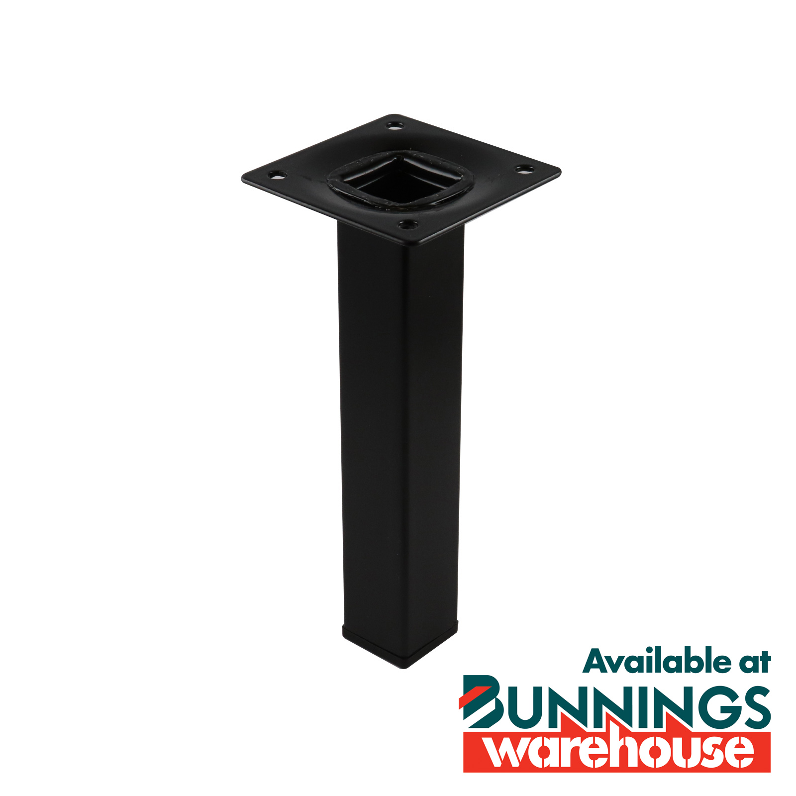 Adoored Black Square Tube 25x25x150mm Furniture Le