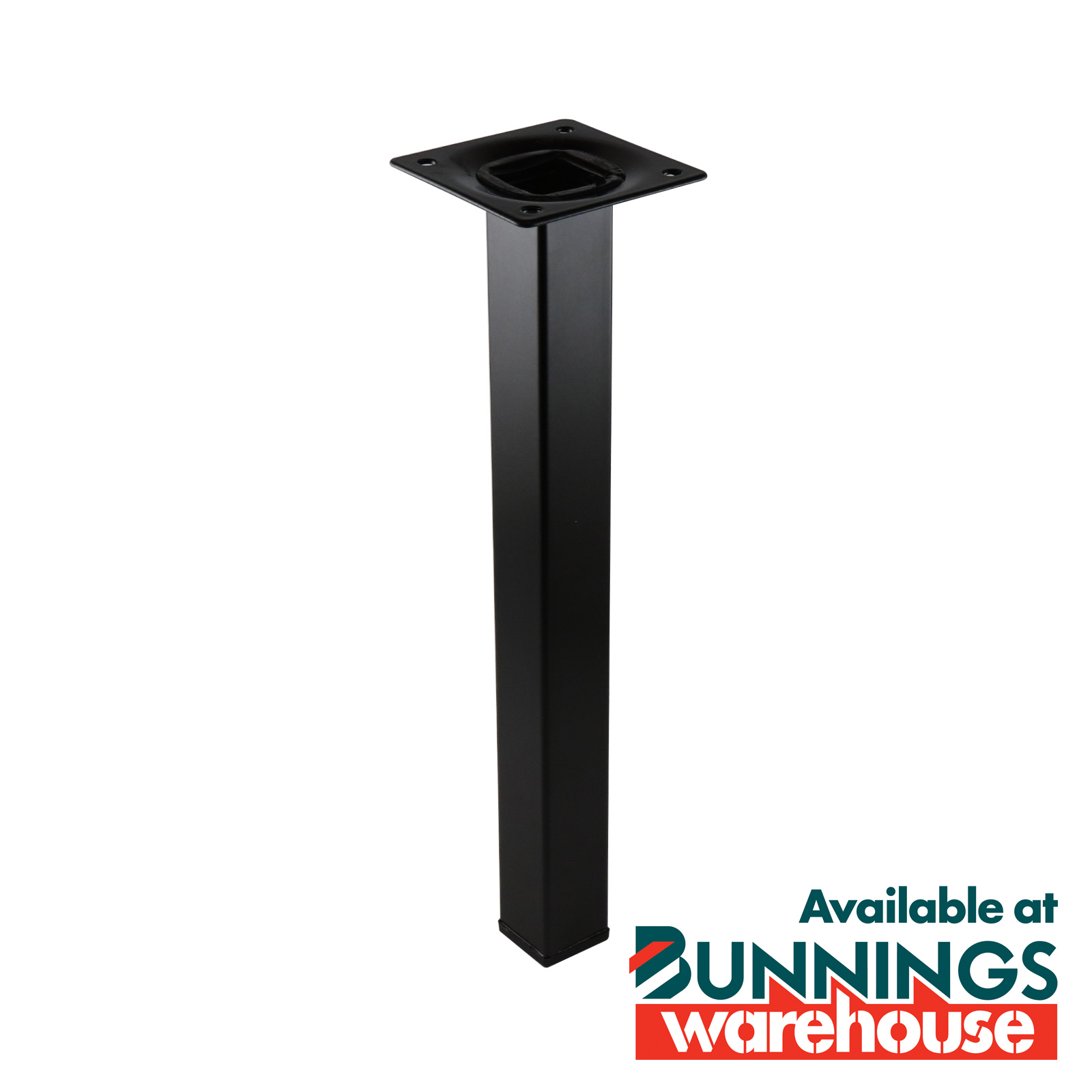 Adoored Black Square Tube 25x25x250mm Furniture Le