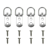 Everhang Heacy Duty D Ring - Silver 4PCS