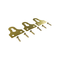 Everhang Key Hole Plates Framing Supplies - Brass