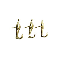 Everhang Push Pin Hanger Drywall Hangers - Brass 3