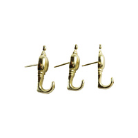Everhang Push Pin Hanger Drywall Hangers - Brass 3