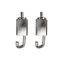 Gallery@Home Gallery@Home Hooks - Silver 2PCS