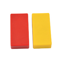 Everhang 50x10mm Yellow and Red PVC Coated Magnets