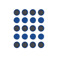 Everhang 20mm Dark Blue Round Button Magnets 20PCS