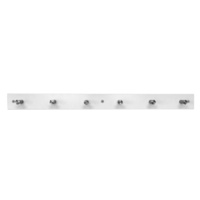 Adoored 6 Hook Rails - White 1PC