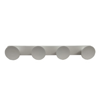 Adoored 4 Hook Rails - White 1PC