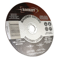 Rocket 180mm Cutting Discs - Masonry Suits Angle G