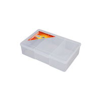 Fischer Clear Compartment Boxes (3 Compartment) 30