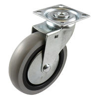 Easyroll 100mm Grey Rubber G1 Series Castors 55kg 1PC