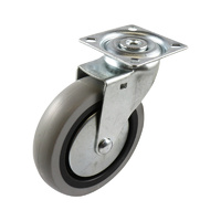 Easyroll 75mm Grey Rubber G1 Series Castors 55kg 1PC