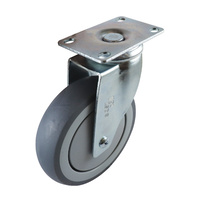 Easyroll 125mm Grey Rubber G6 Series Castors 130kg 1PC