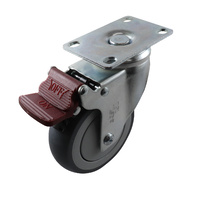 Easyroll 100mm Grey Rubber G6 Series Castors 120kg 1PC